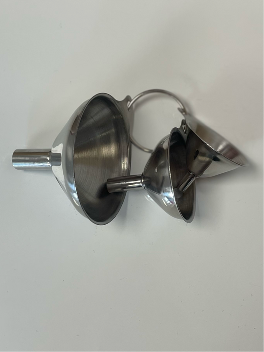 3 piece steel funnel set