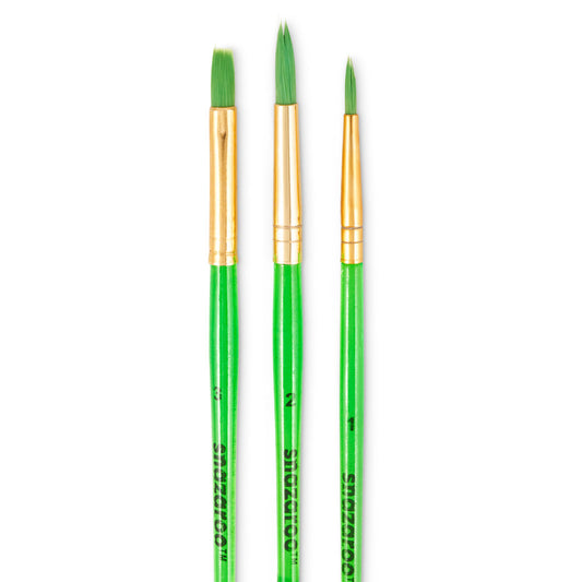 Snazaroo 3pc Brush Set