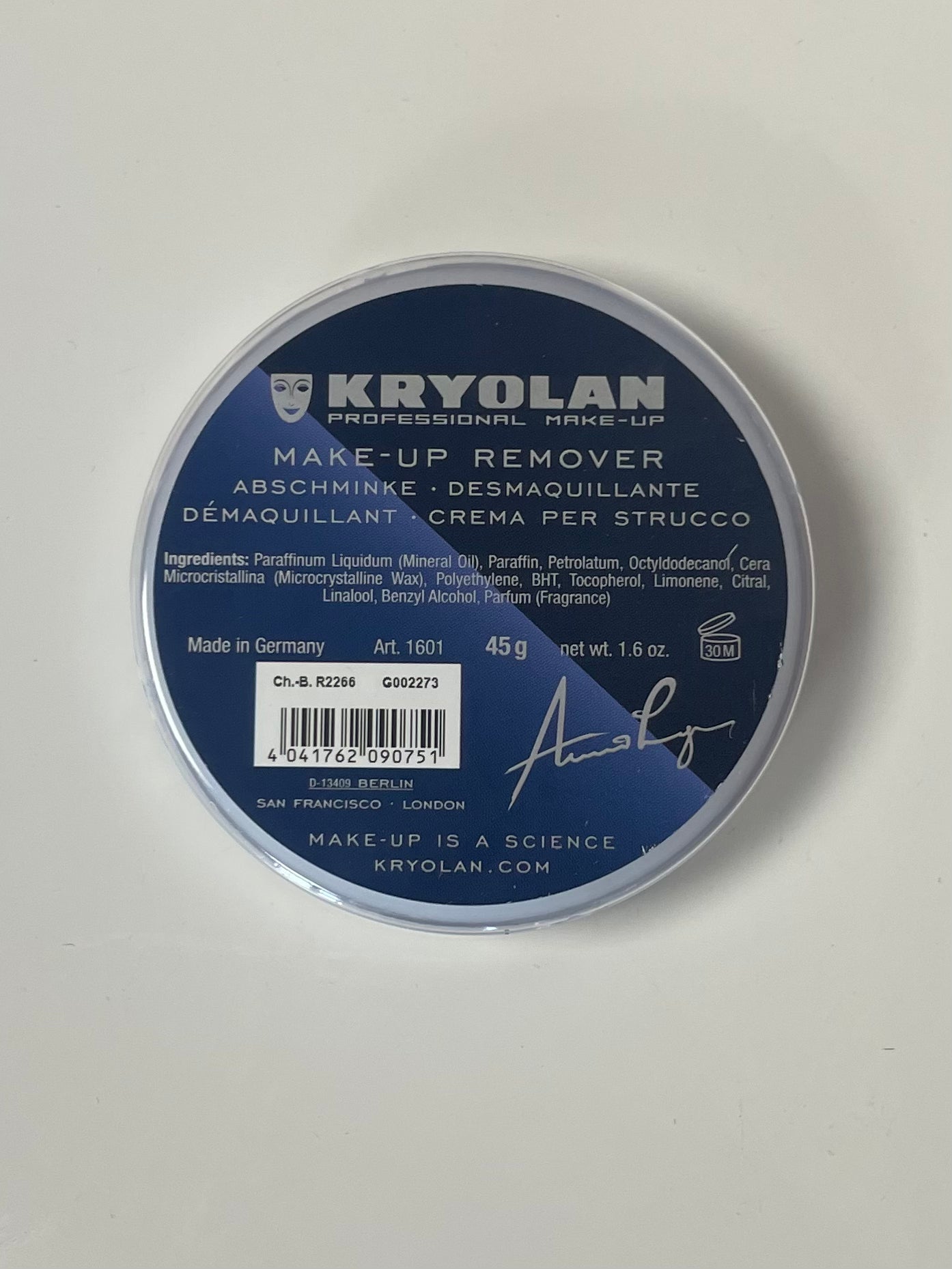 Kryolan Makeup Remover 45g