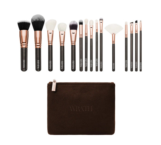 WRATH Rose Gold 16pc Brush Set