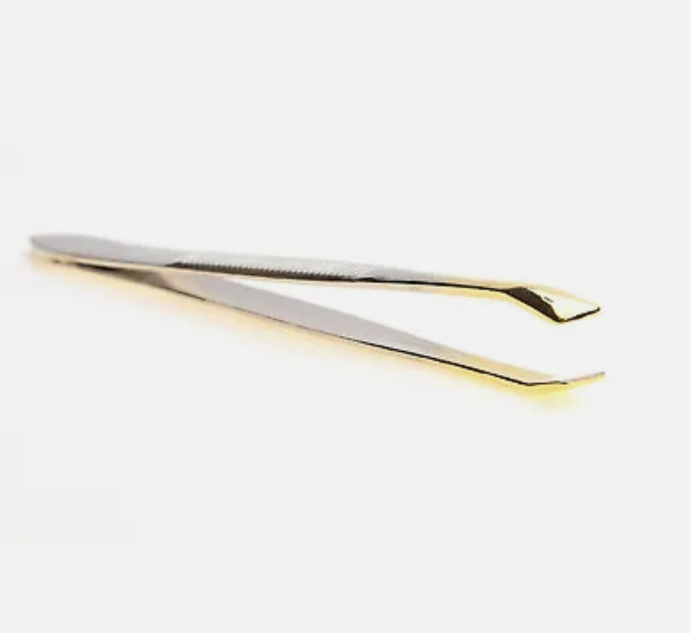 Gold Tip Slant Tweezer