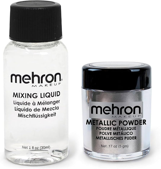 Mehron Metallic Powder With Mixing Liquid