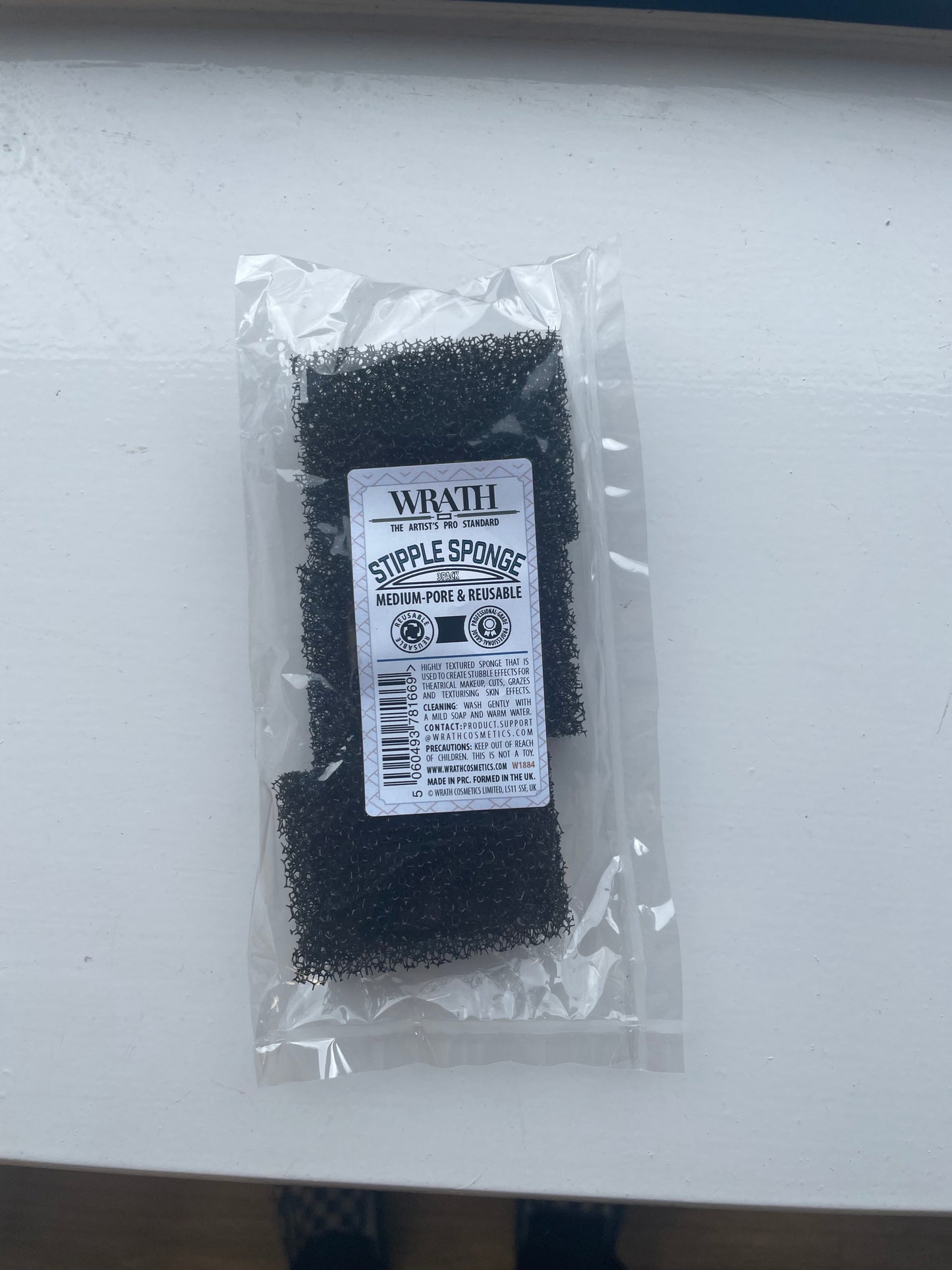 WRATH Black Stipple Sponge 3pc